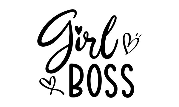 Girl Boss badge vector image