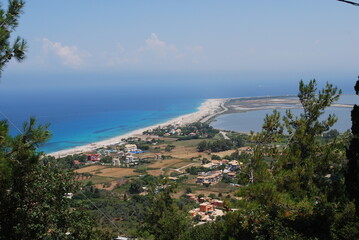 Greece - Lefkada - Blick zum Gyra Beach vom Kloster Faneromeni