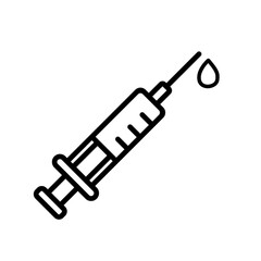 syringe vaccine vector icon