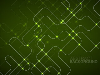Abstract technology background with glowing communication lines. Futuristic design