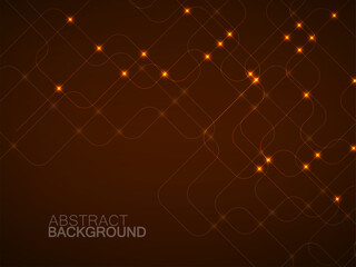 Abstract technology background with glowing communication lines. Futuristic design