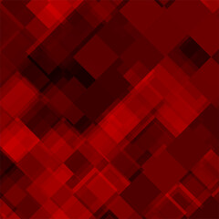 Abstract red background of squares with overlapping