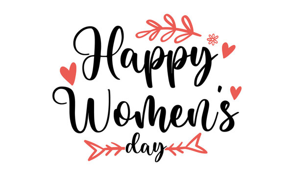 Happy Women's Day international day vector image