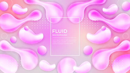 Abstract liquid trendy shapes background.