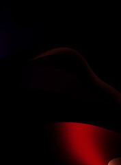 Fluid abstract background with colorful gradient. 2D illustration of modern movement.