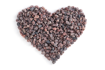 Salt in heart shape