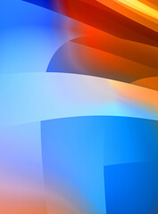 Abstract background with colorful gradient. Vibrant graphic wallpaper with stripes design. Fluid 2D illustration of modern movement.