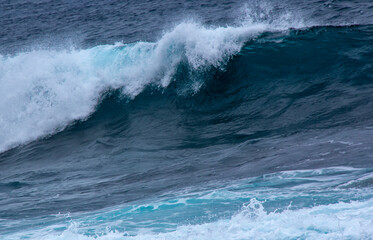Naklejka premium Atlantic waves in the Canary Islands