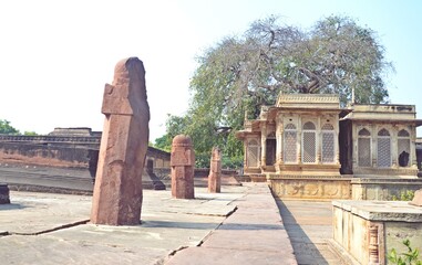 Fototapeta na wymiar Tombs of Mohammad Ghaus and Tansen ,Gwalior ,madhya pradesh,india