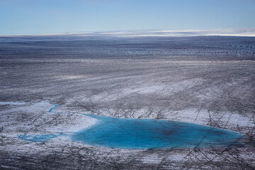 Greenland Ilulissat glaciers with blue eyes pool