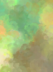 Obraz premium 2D illustration of colorful brush strokes. Decorative texture painting. Vibrant paint pattern backdrop.