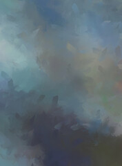 2D illustration of colorful brush strokes. Decorative texture painting. Vibrant paint pattern backdrop.