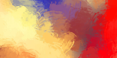 Fototapeta premium Brush stroked painting. Artistic vibrant and colorful wallpaper. Chaotic painting. Brushed Painted Abstract Background.
