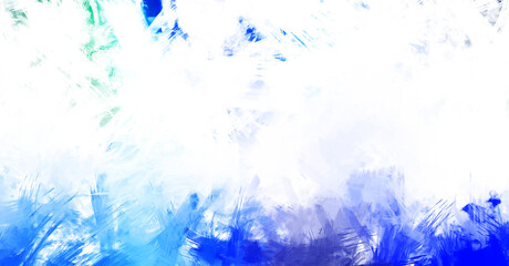 Painted composition with vibrant brush strokes. Textured colorful painting. Paint brushed wallpaper.