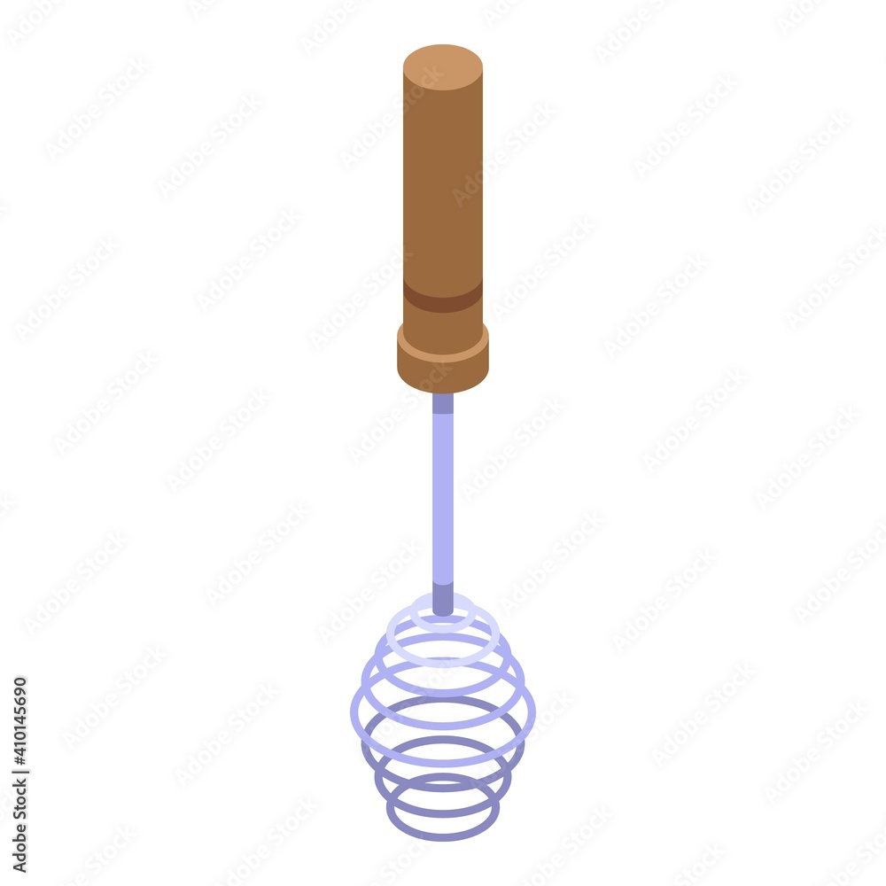 Poster handle mixer icon. isometric of handle mixer vector icon for web design isolated on white background