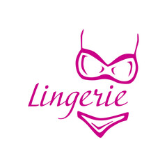 Vector logo of a lingerie store, sex shop