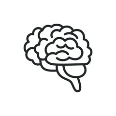 brain line art vector