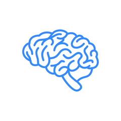 brain line art vector