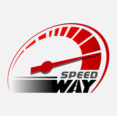 Vector abstract, speed way symbol