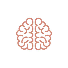brain line art vector