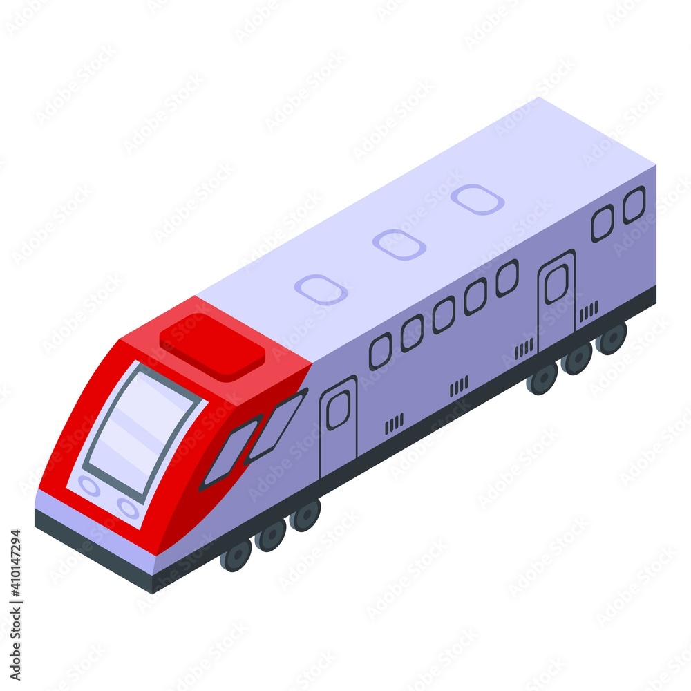 Aufkleber train tunnel icon. isometric of train tunnel vector icon for web design isolated on white background