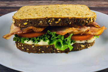 bacon lettuce tomato sandwich