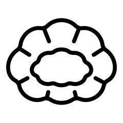 Uniform hair cover icon. Outline uniform hair cover vector icon for web design isolated on white background