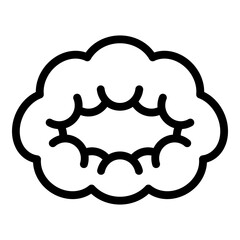 Doctor hair cover icon. Outline doctor hair cover vector icon for web design isolated on white background