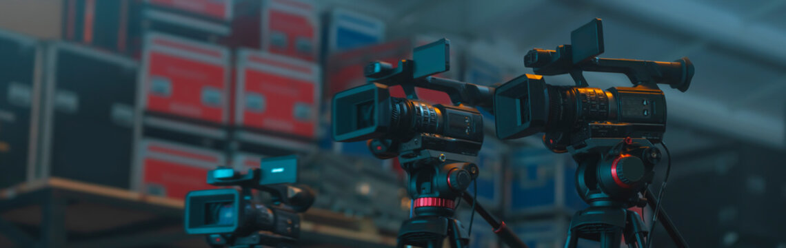 stream at a concert in a hall without spectators