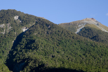 Mountains in Fiordland National Park. Southland. South Island. New Zealand.