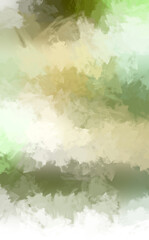 2D illustration of colorful brush strokes. Decorative texture painting. Vibrant paint pattern backdrop.