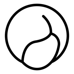 Salon wig icon. Outline salon wig vector icon for web design isolated on white background