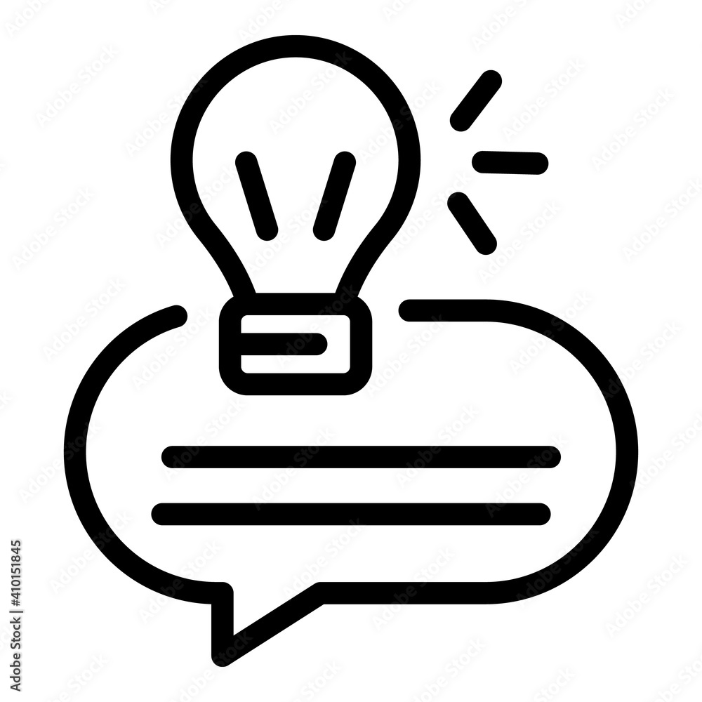 Poster bulb tips icon. outline bulb tips vector icon for web design isolated on white background