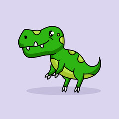 Cute T-Rex dino mascot design