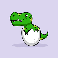 Obraz premium Cute T-Rex dino mascot design