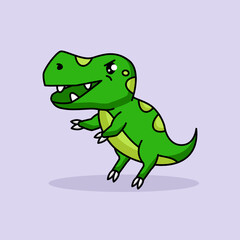 Cute T-Rex dino mascot design