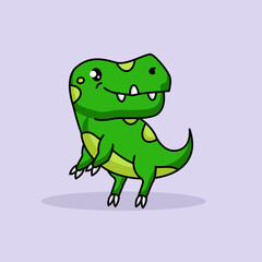 Cute T-Rex dino mascot design
