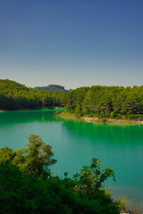 The Sichar reservoir in Ribesalbes, Castellon