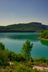 The Sichar reservoir in Ribesalbes, Castellon