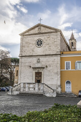 View of San Pietro in Montorio Church (Chiesa di San Pietro in Montorio, 1500) built on site of...