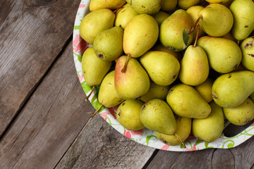 Pears on the table