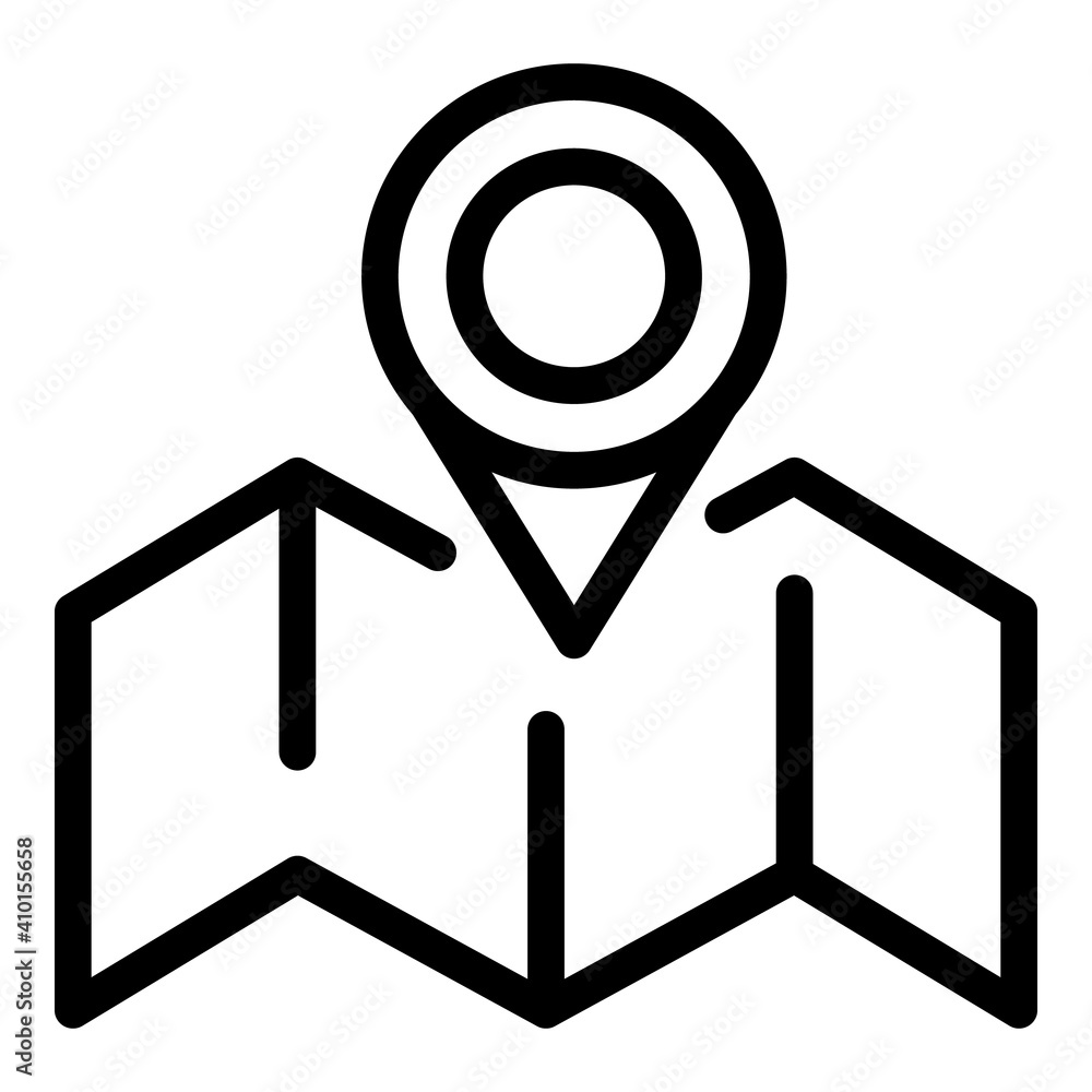 Poster navigator guide itinerary icon. outline navigator guide itinerary vector icon for web design isolate