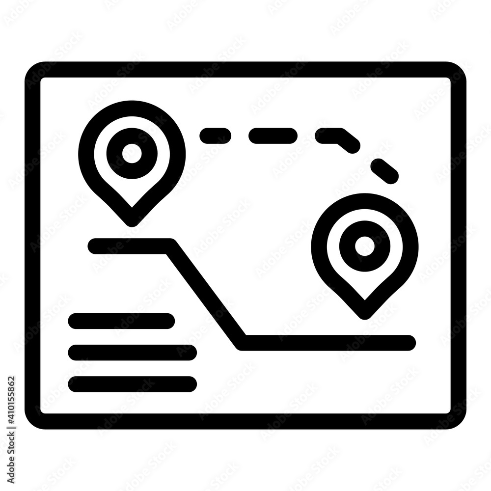 Poster navigator guide icon. outline navigator guide vector icon for web design isolated on white backgroun