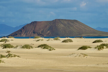 Fototapeta na wymiar Lobos Island bei Fuerteventura