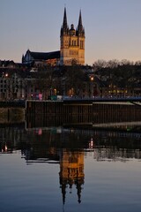 Fototapeta premium The cathedral of Saint Maurice in Angers France