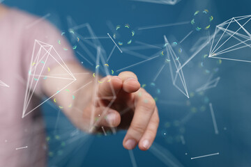 organization network team concept networking.