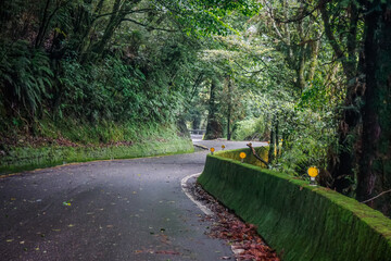 Beautiful mountain road in Taiwan