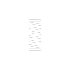 outline coil Spring icon on white background - 410158860