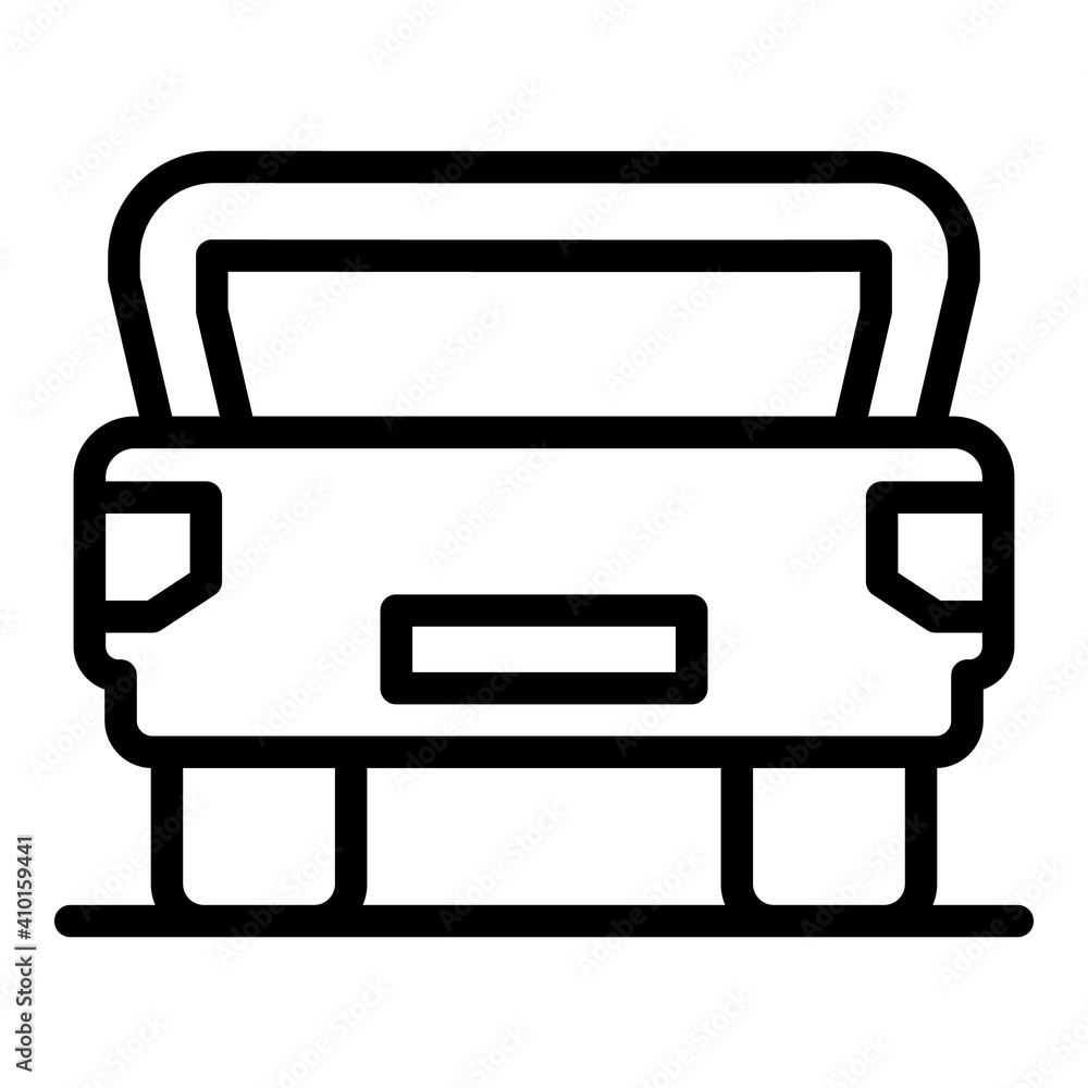 Poster open trunk door icon. outline open trunk door vector icon for web design isolated on white backgroun
