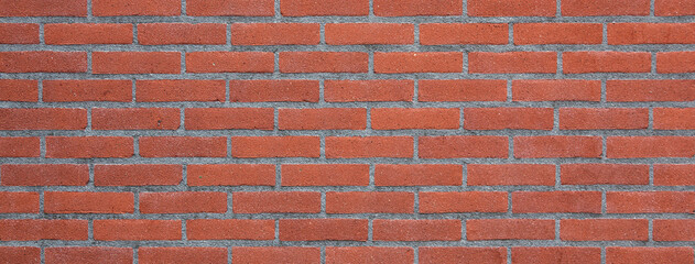 horizontal part of red brick wall